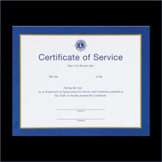 Certificate of Service